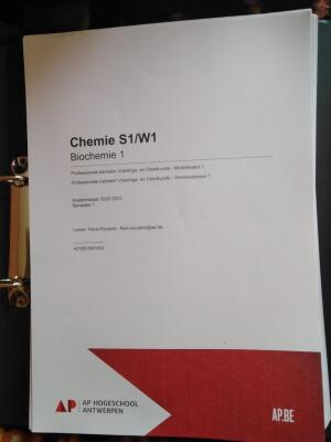 Chemie S1/W1 Biochemie 1