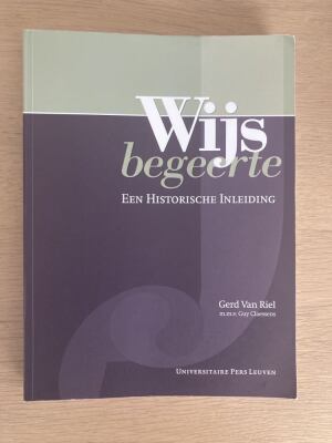 Wijsbegeerte een historische inleiding